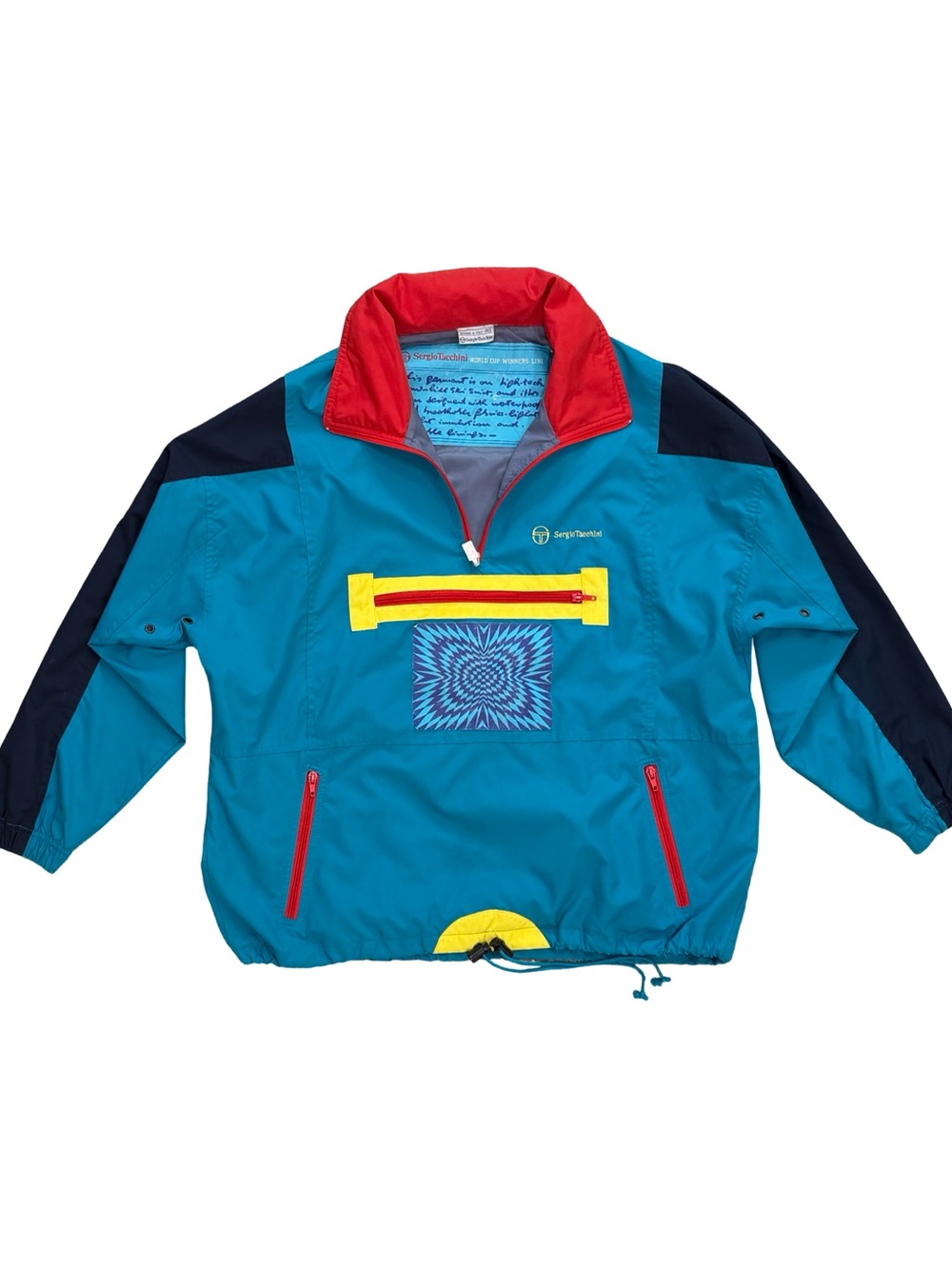 Vintage Sergio Tacchini Psych Patch Windbreaker